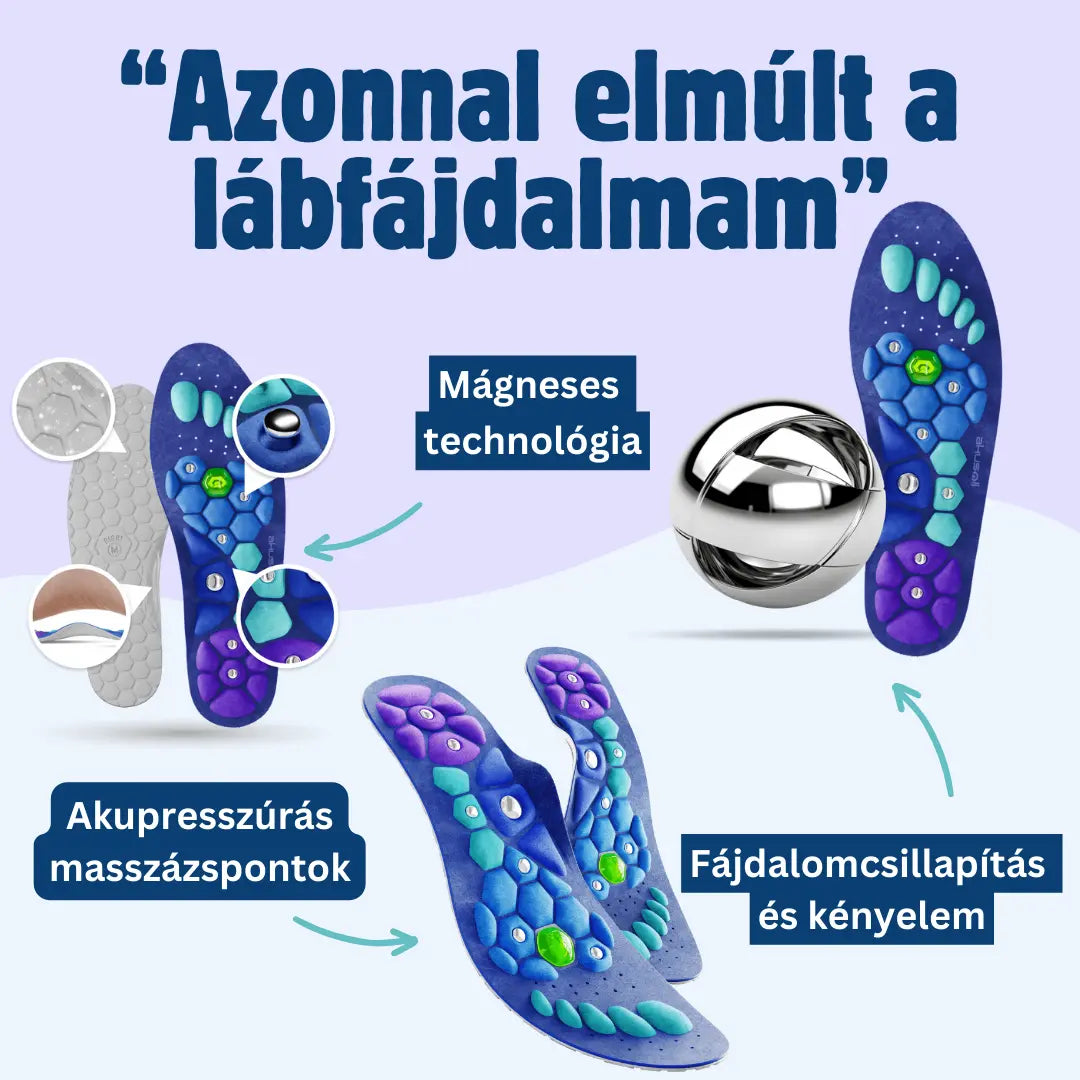 Medivital™ Mágneses Akupresszúrás Talpbetét
