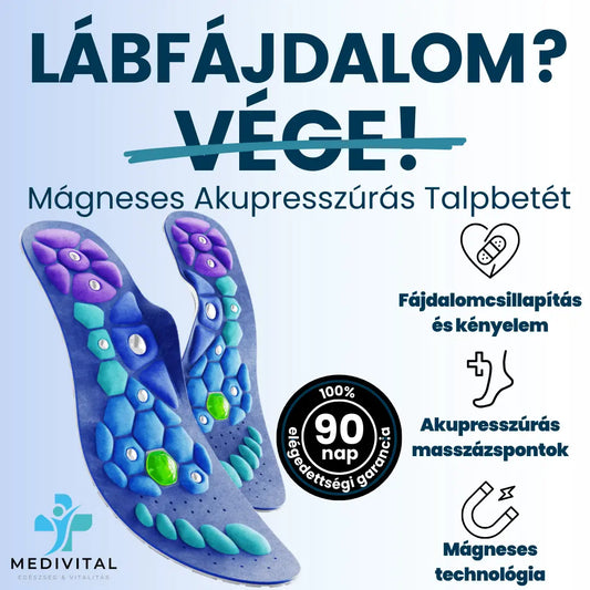 Medivital™ Mágneses Akupresszúrás Talpbetét