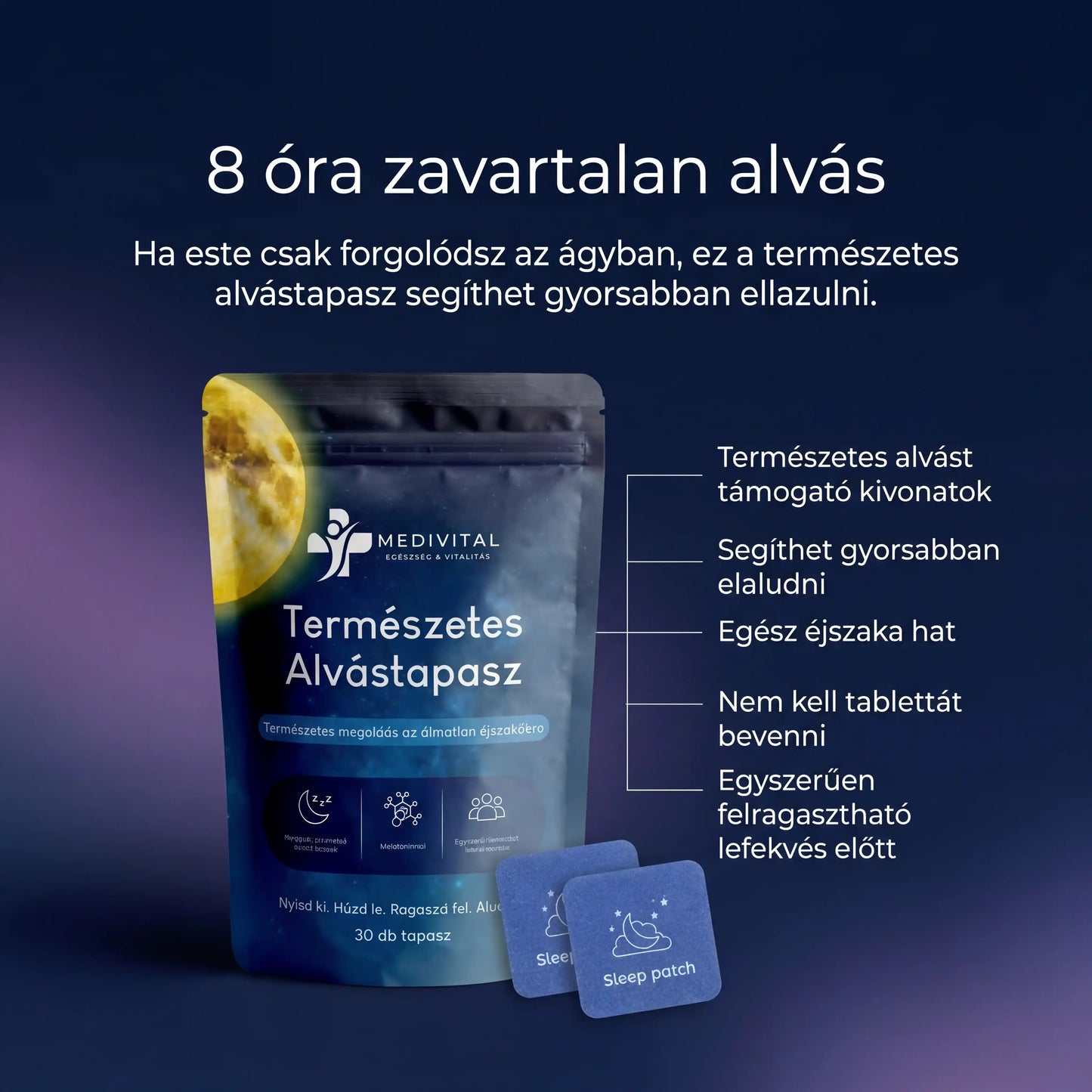 Medivital™ Természetes Alvástapasz