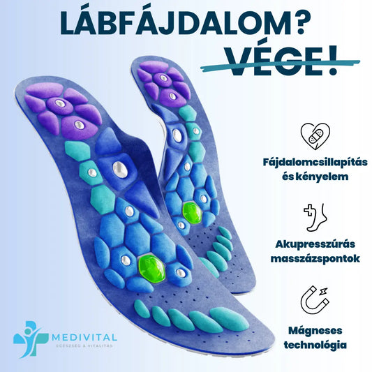 Medivital™ Mágneses Akupresszúrás Talpbetét