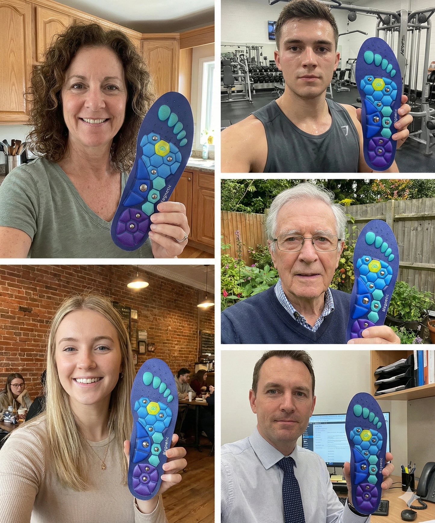 Medivital™ Mágneses Akupresszúrás Talpbetét