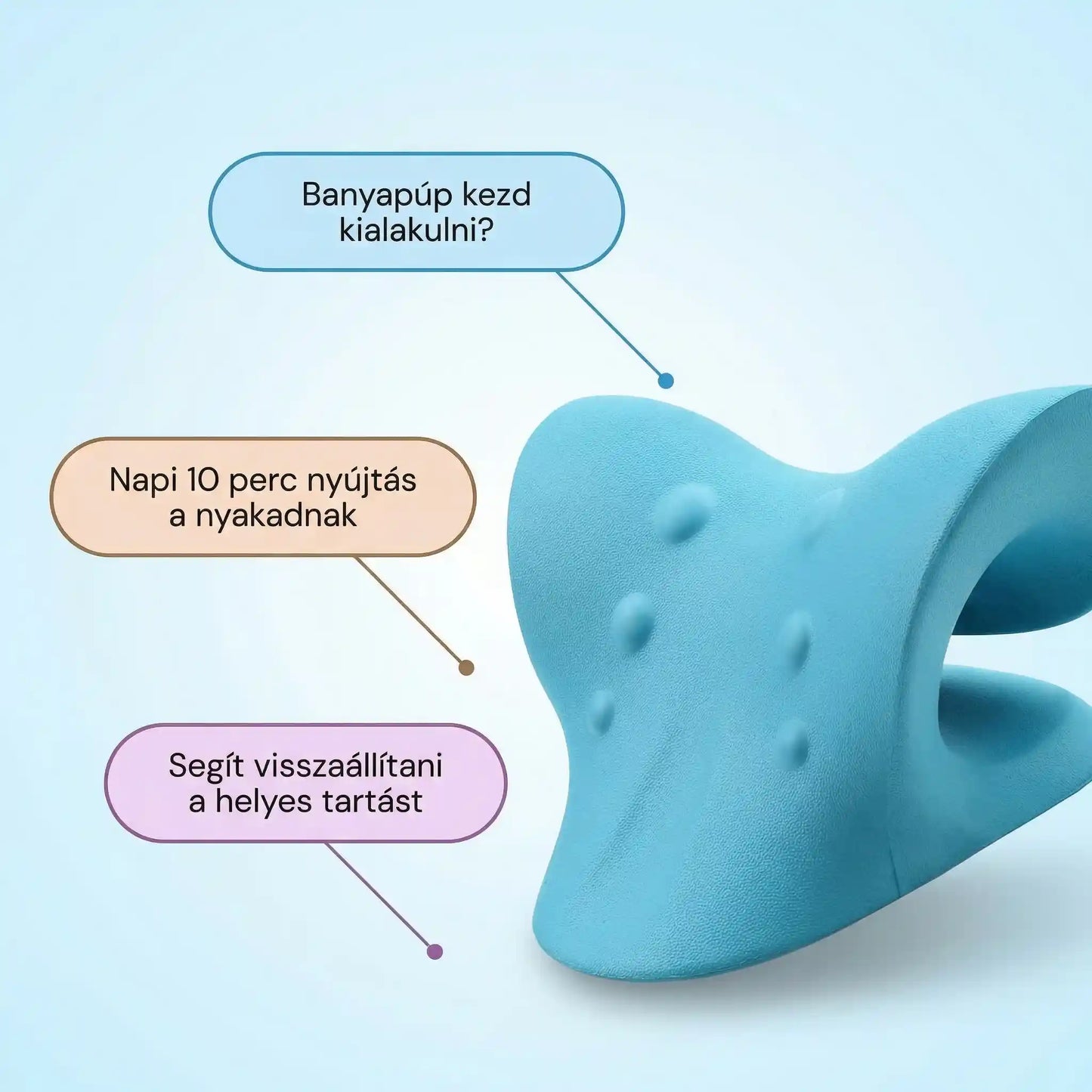 Medivital ErgoFlex™ Nyak- és Gerincnyújtó Tartásjavító Párna