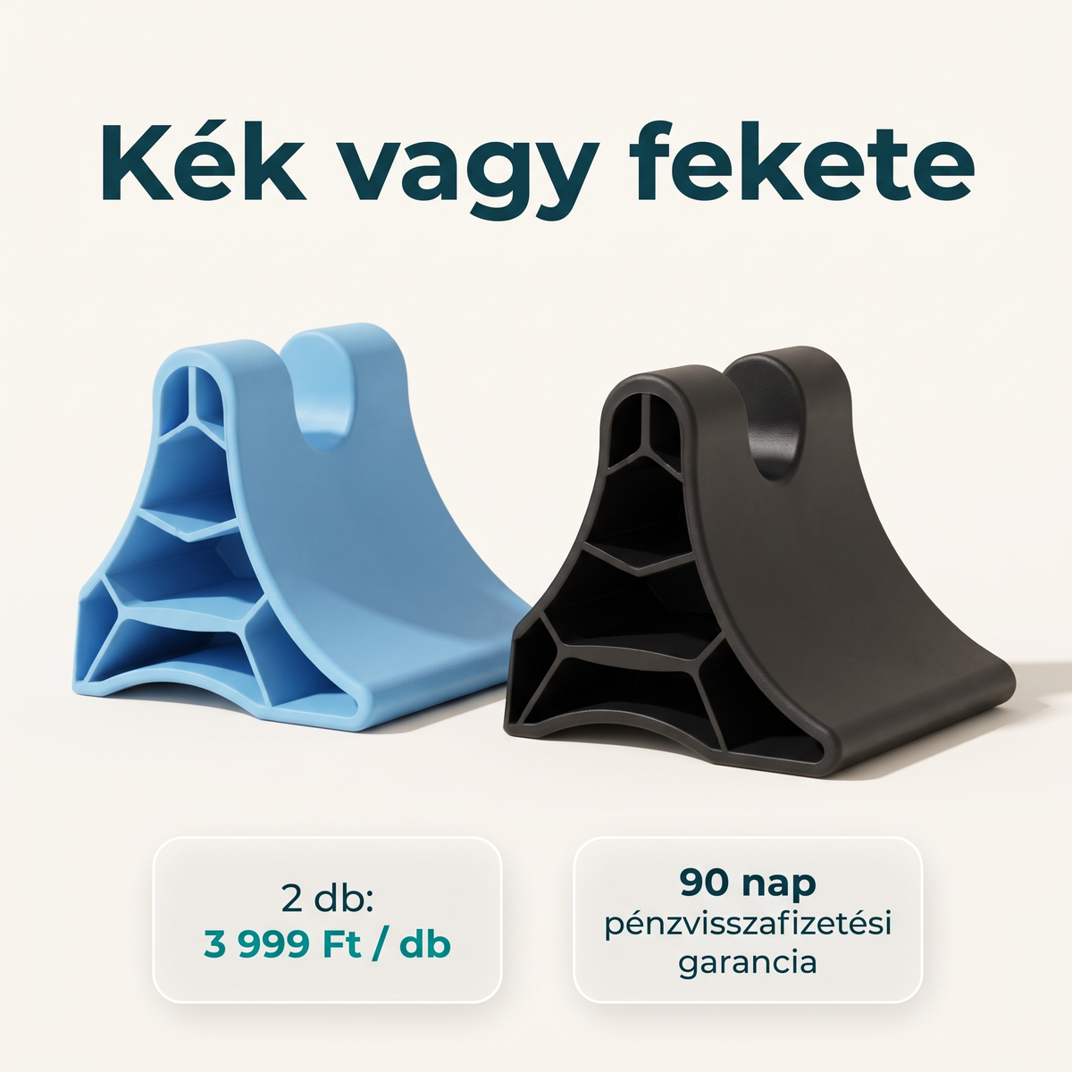 Kék vagy fekete tarkólazító, 2 db: 3 999 Ft / db, 90 nap garancia