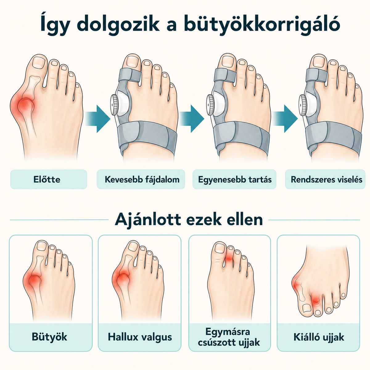 Így dolgozik a bütyökkorrigáló, és mi ellen ajánlott
