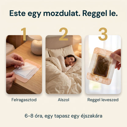 Használat három lépésben: felragasztod, alszol, reggel leveszed