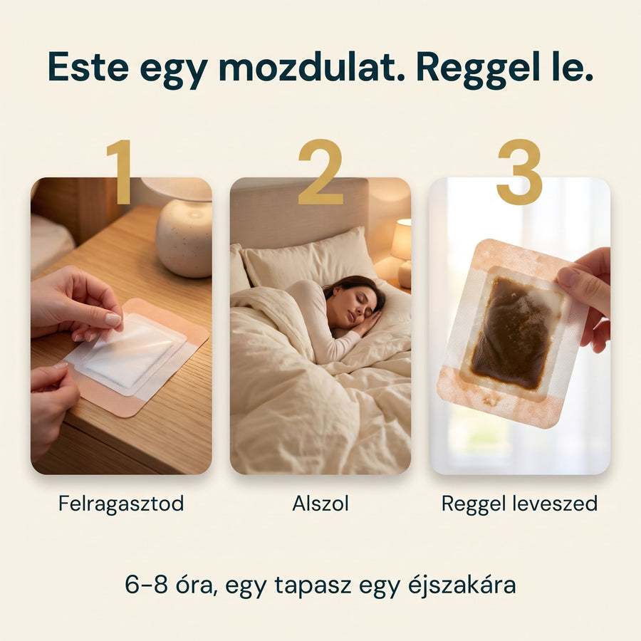 Használat három lépésben: felragasztod, alszol, reggel leveszed