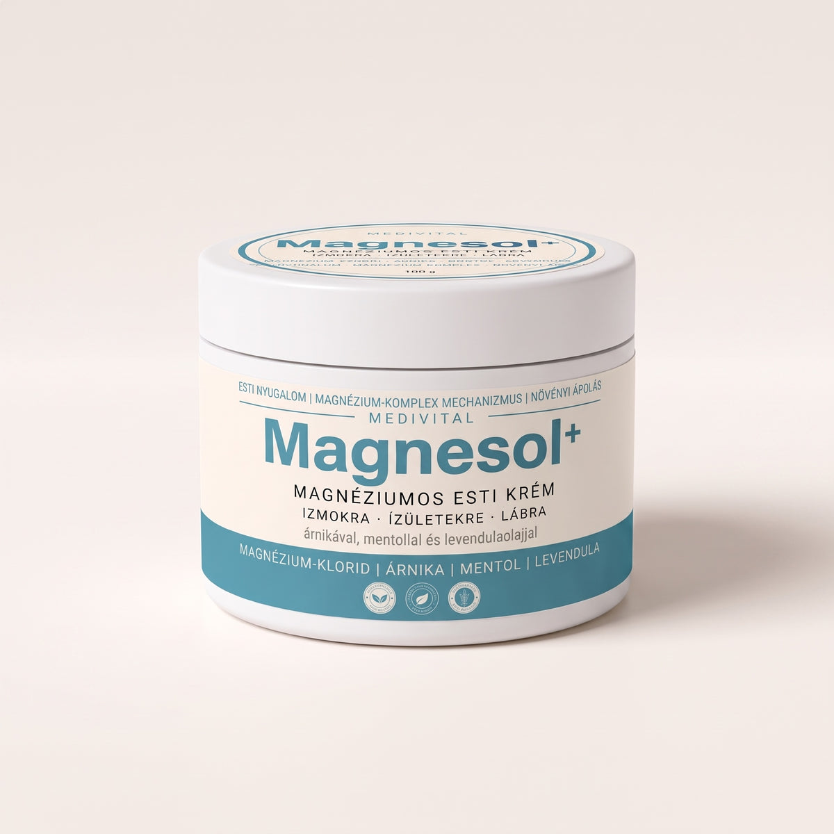 Magnesol+ magnéziumos esti krém, 100 ml tégely